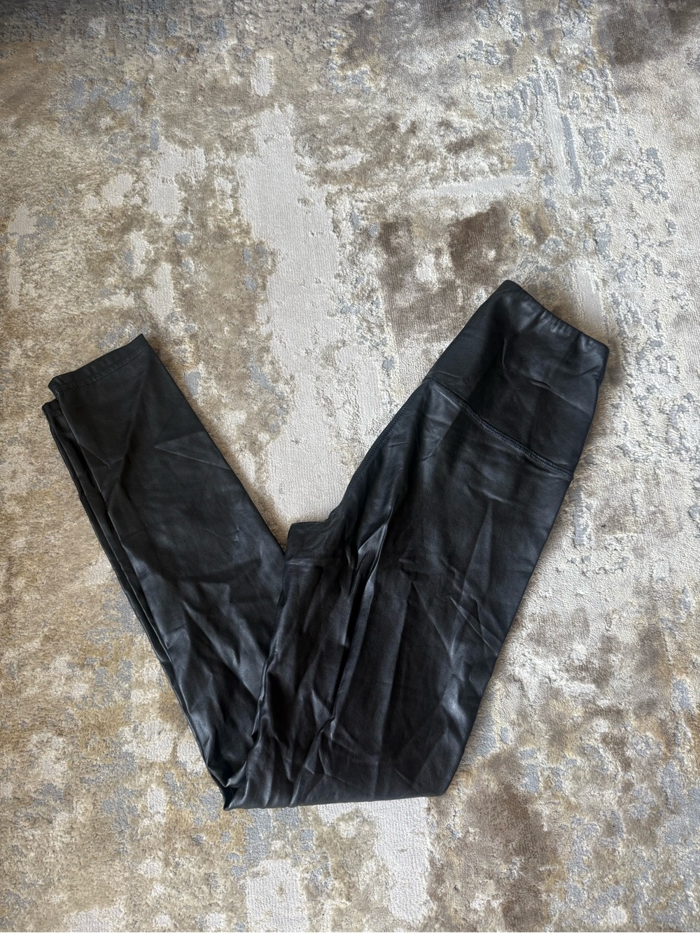 Wilfred Black Faux Leather Leggings